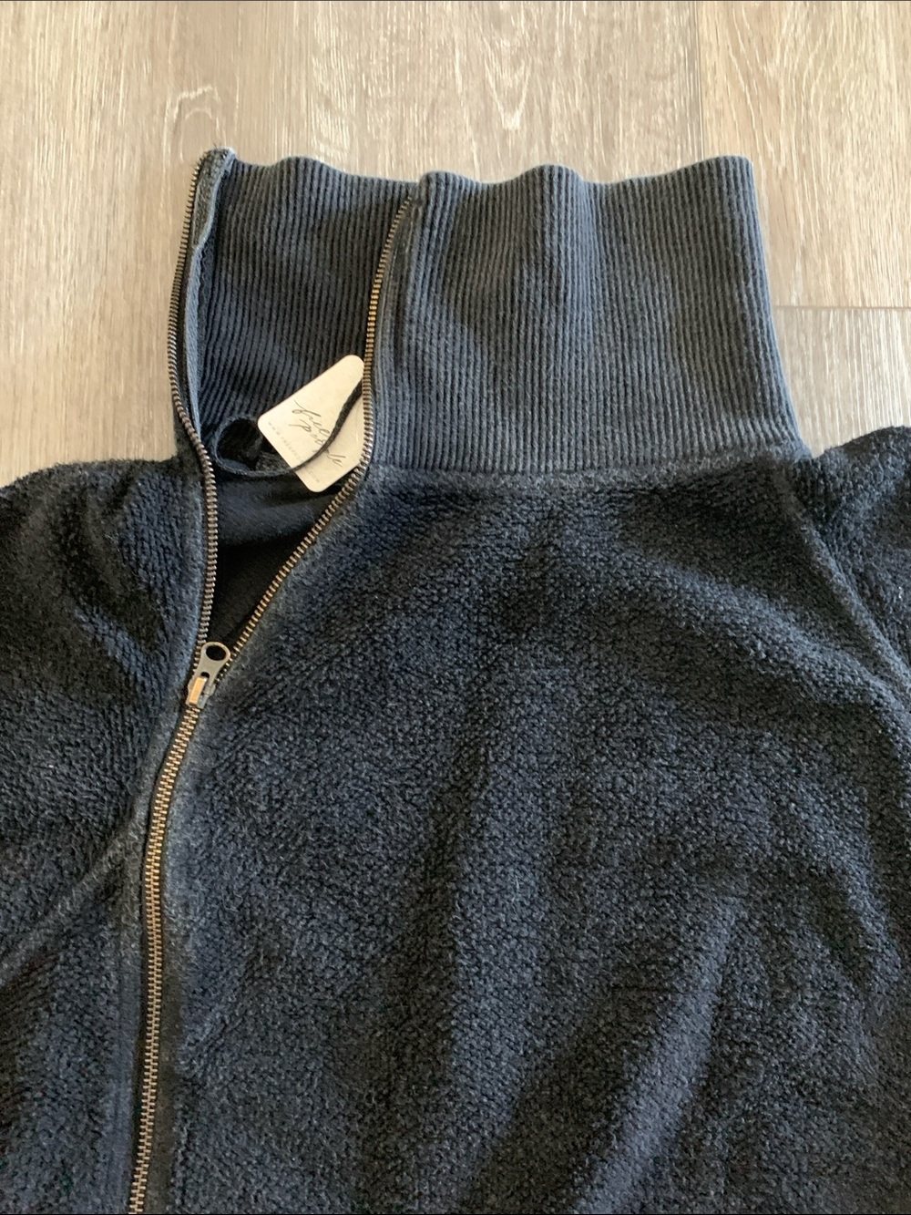 Free People Luna Sweatshirt Jacket NWT Black - Picture 8 of 10